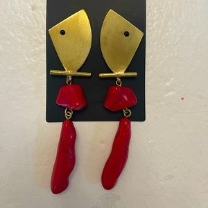 Unique earrings from Mango.